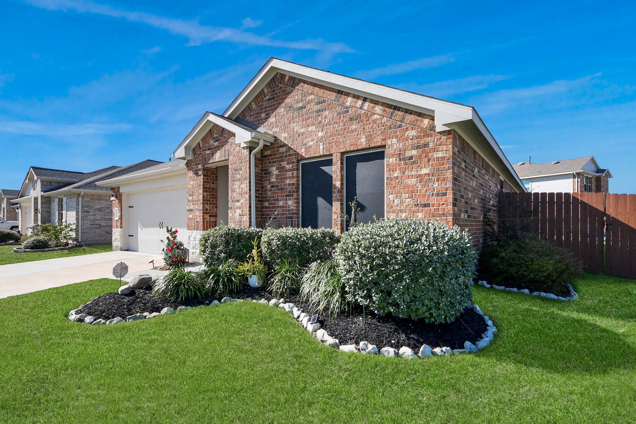 4315 Nervesa Dr. Katy, TX 77449 - Photo 5 of 41 a front view of a house with a garden