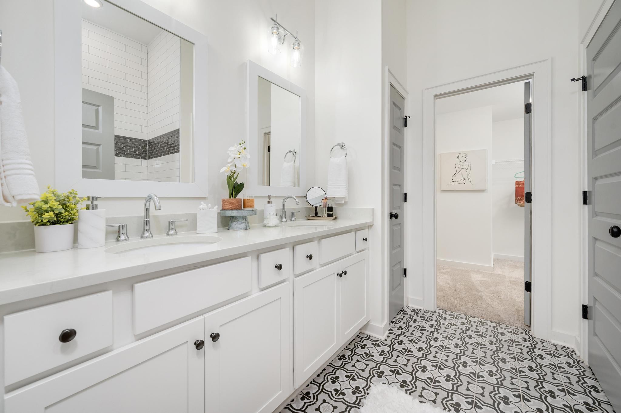 1067 Fallow Road Mount Juliet, TN 37122 - Photo 24 of 47 a bathroom with a sink and a mirror