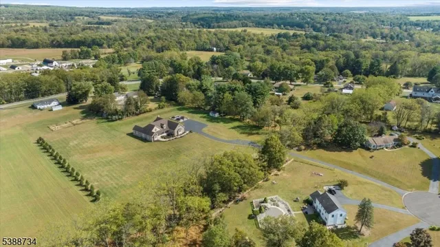 an aerial view of a residential houses with outdoor space