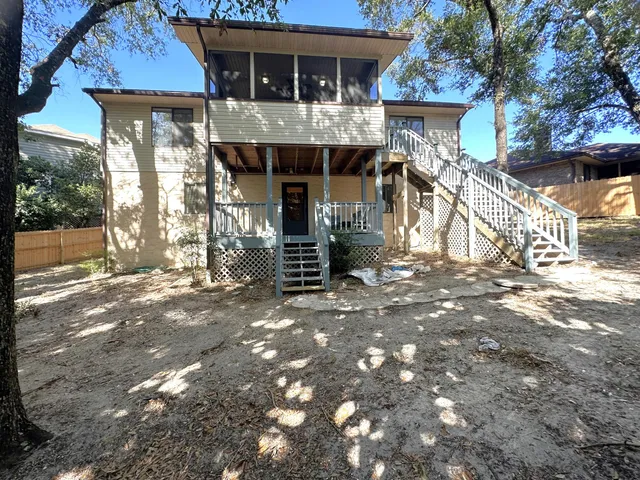 a view of a house with patio