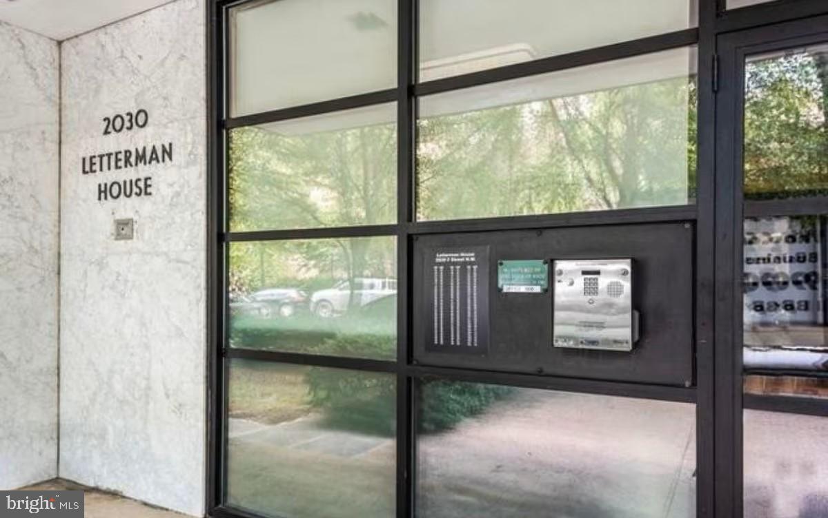 2030 F Street Northwest, Unit 209 Washington, DC 20006 - Photo 1 of 5 Modern entrance to Letterman House.