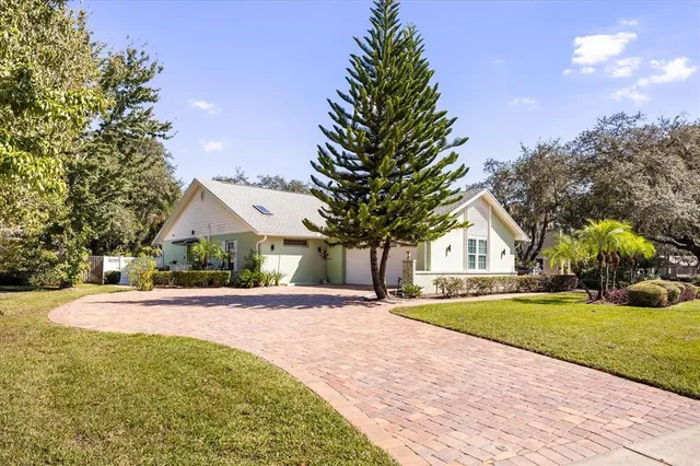 a front view of a house with swimming pool