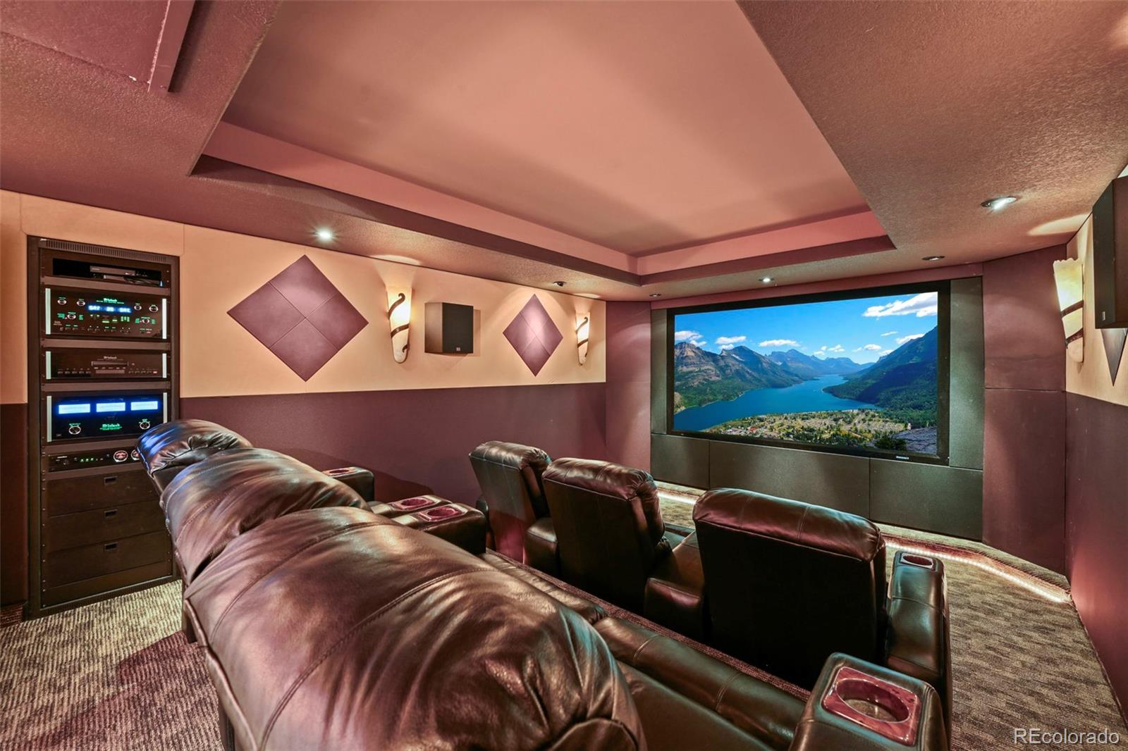 1289 Diamond Ridge Circle Castle Rock, CO 80108 - Photo 31 of 50 a view of a projector room with furniture