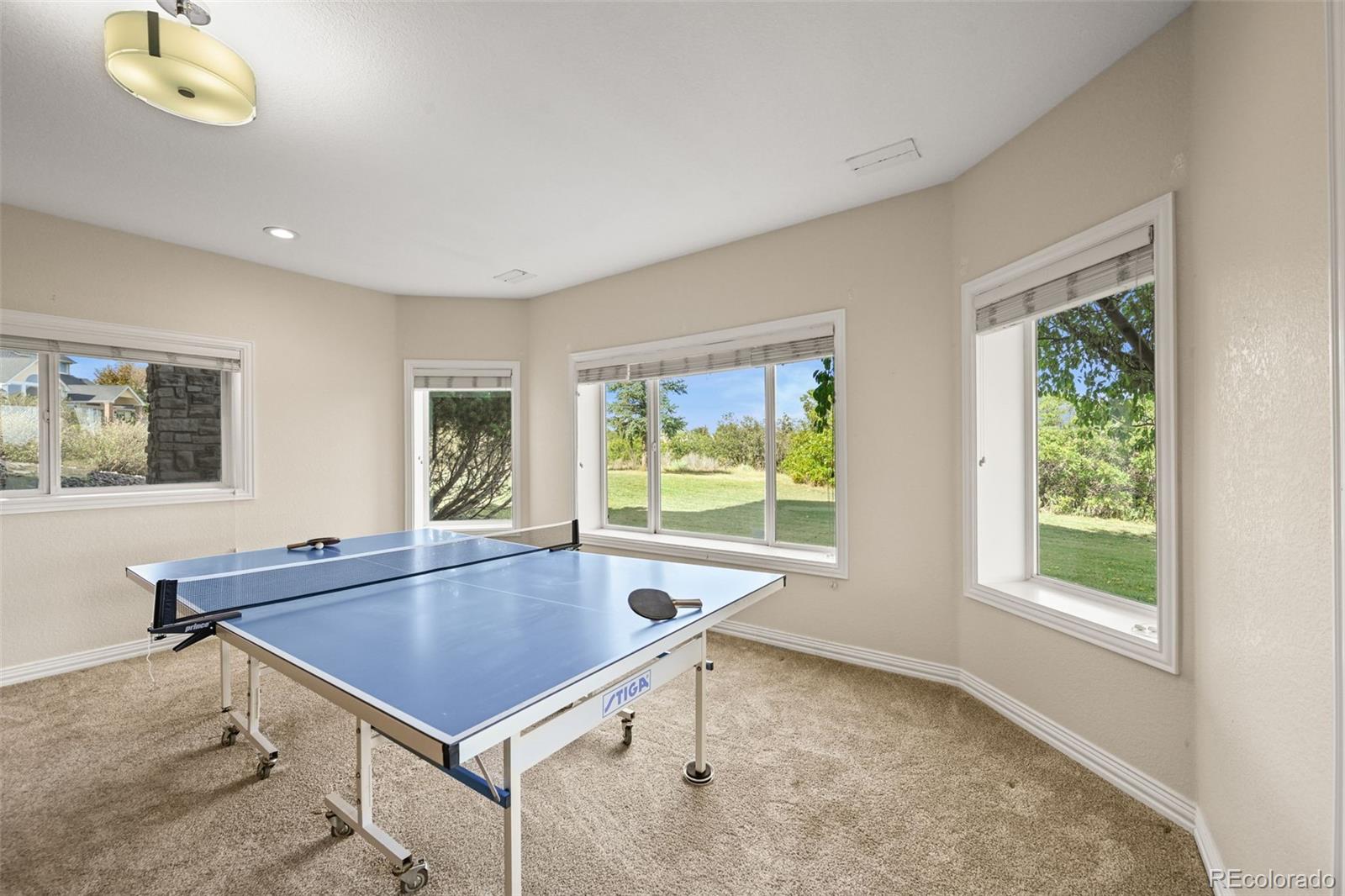 1289 Diamond Ridge Circle Castle Rock, CO 80108 - Photo 34 of 50 a room with pool table and windows