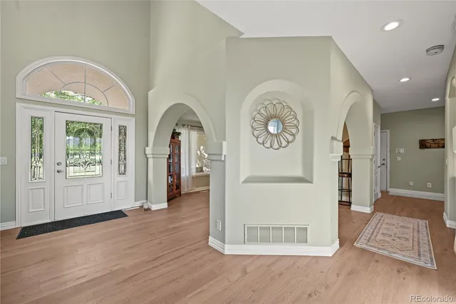 a view of livingroom with furniture and wooden floor