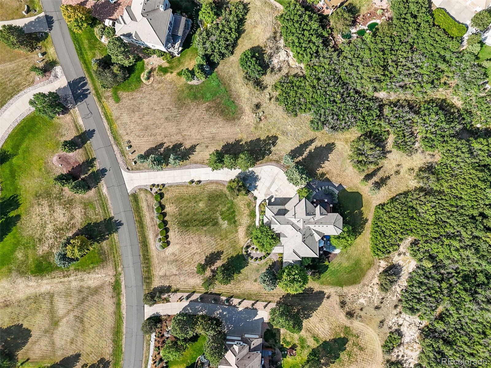 1289 Diamond Ridge Circle Castle Rock, CO 80108 - Photo 44 of 50 an aerial view of residential house with outdoor space