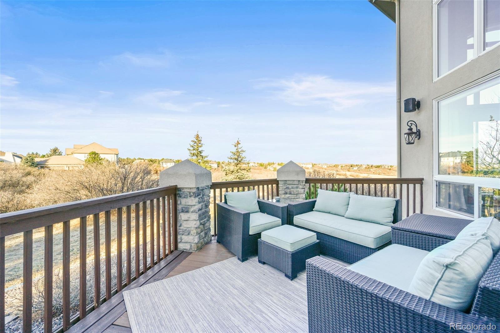 1289 Diamond Ridge Circle Castle Rock, CO 80108 - Photo 48 of 50 a view of a balcony with chairs