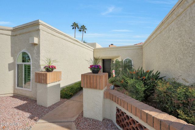 a front view of a house with entryway