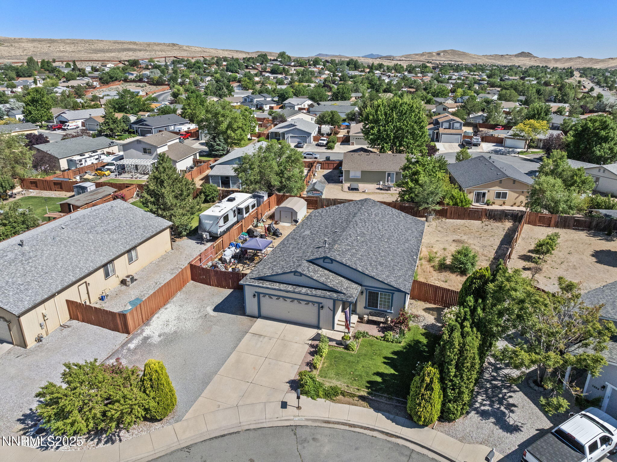 5886 Wishbone Court Sun Valley, NV 89433 - Photo 8 of 42 an aerial view of a house