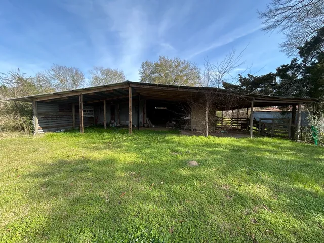 a view of a room with wooden roof
