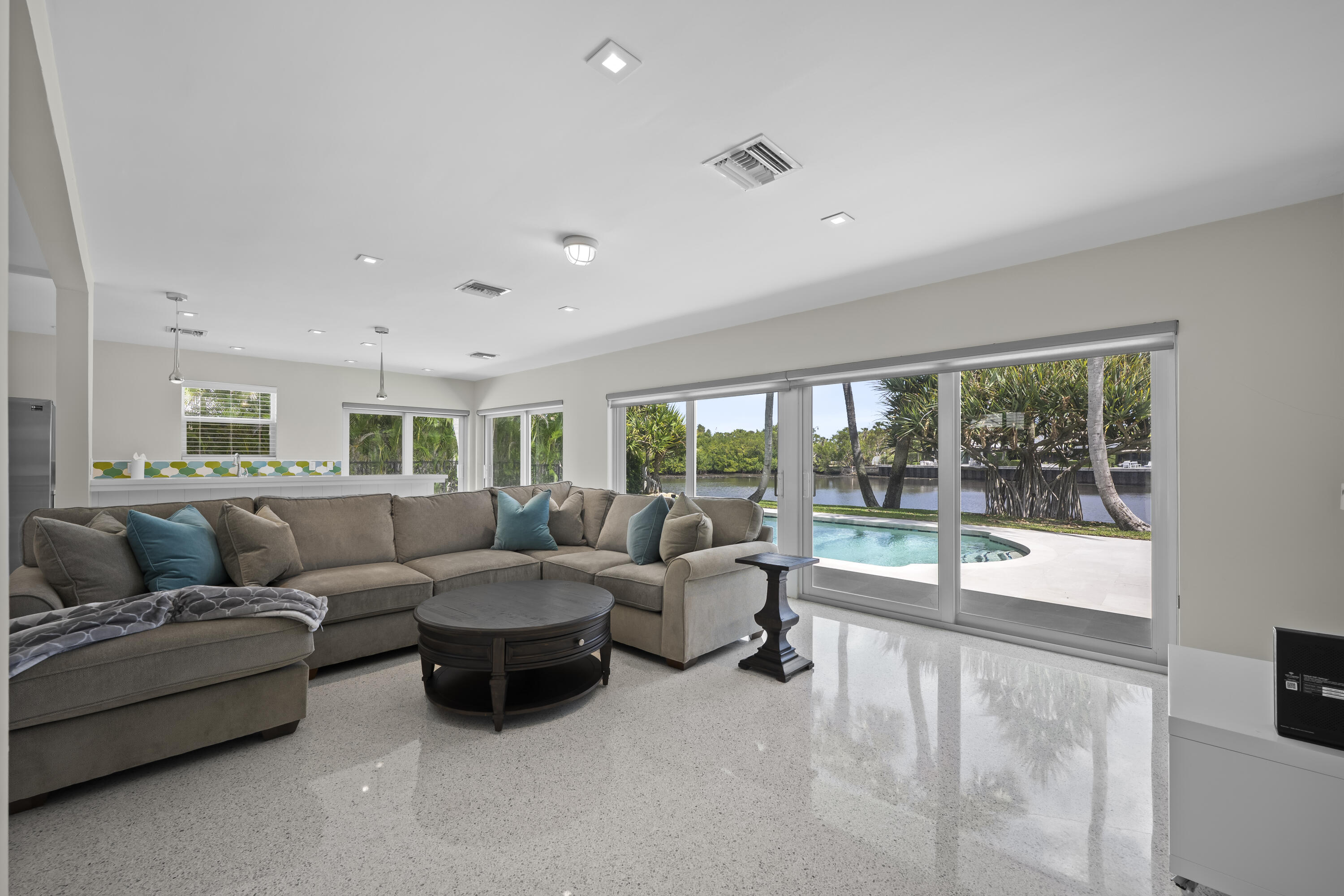 2259 Ibis Isle Road East Palm Beach, FL 33480 - Photo 7 of 35 a living room with furniture and a large window
