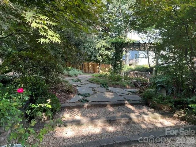 a flower plants in front of a house