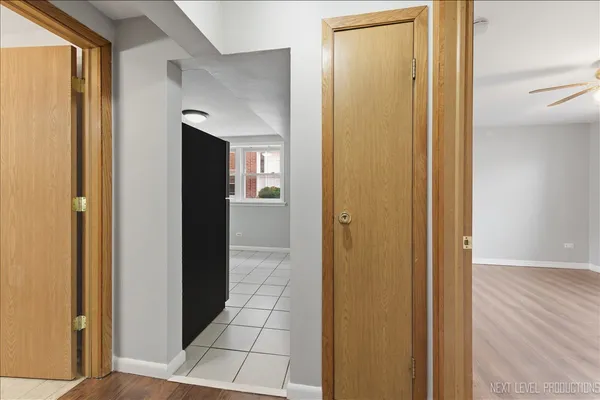 a view of a bathroom with a glass door
