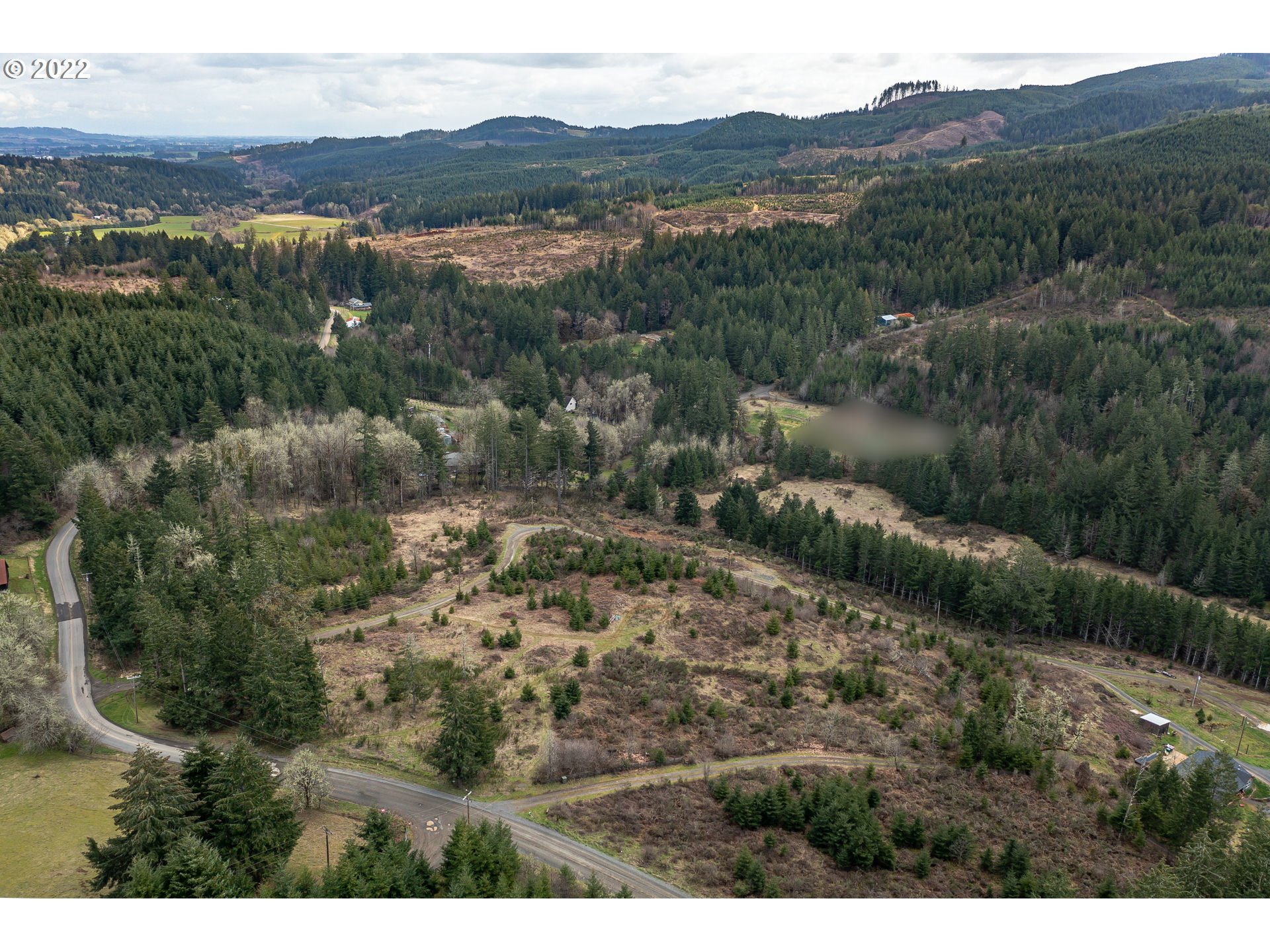 0 Northwest Panther Creek Road Carlton, OR 97111 - Photo 28 of 32 an aerial view of residential house with an outdoor space and seating