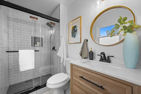 an aerial view of a city