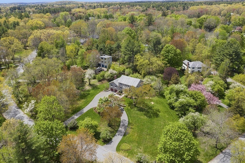 147 Silver Hill Road Concord, MA 01742 - Photo 26 of 28 an aerial view of a house with a yard