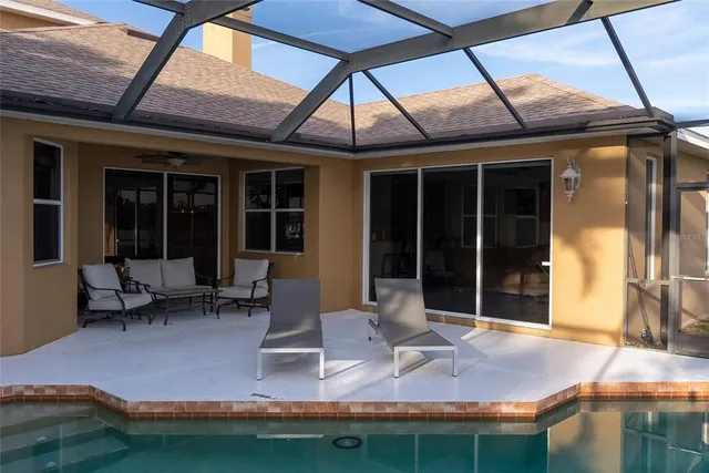 a view of a house with a lake view