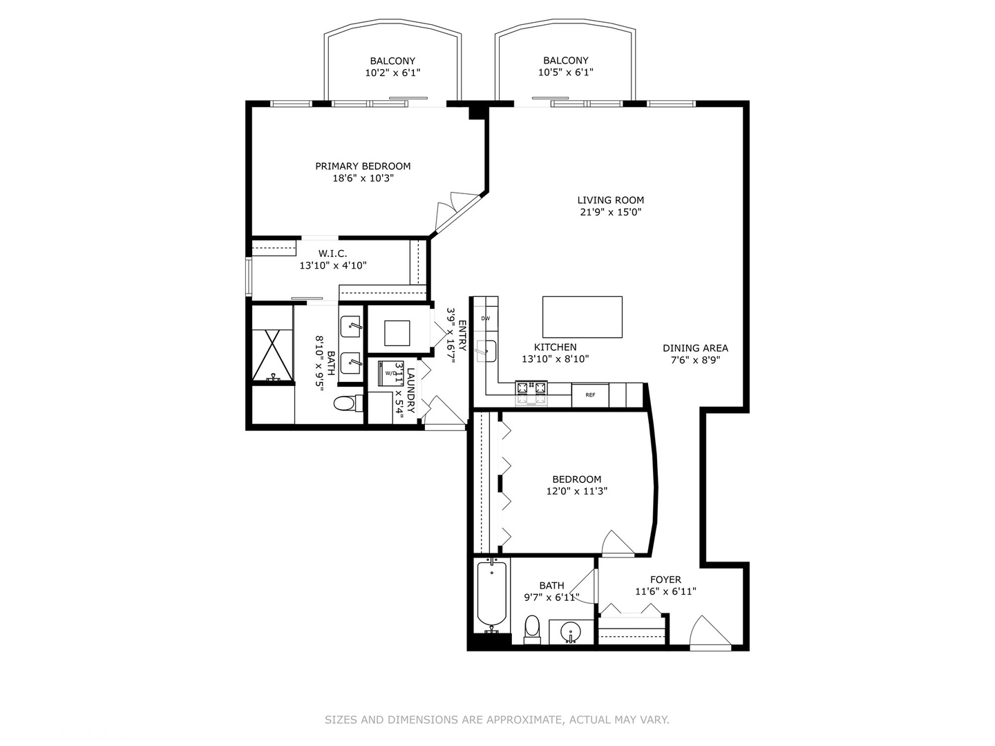 1301 West Madison Street, Unit 501 Chicago, IL 60607 - Photo 30 of 30 a picture of a floor plan