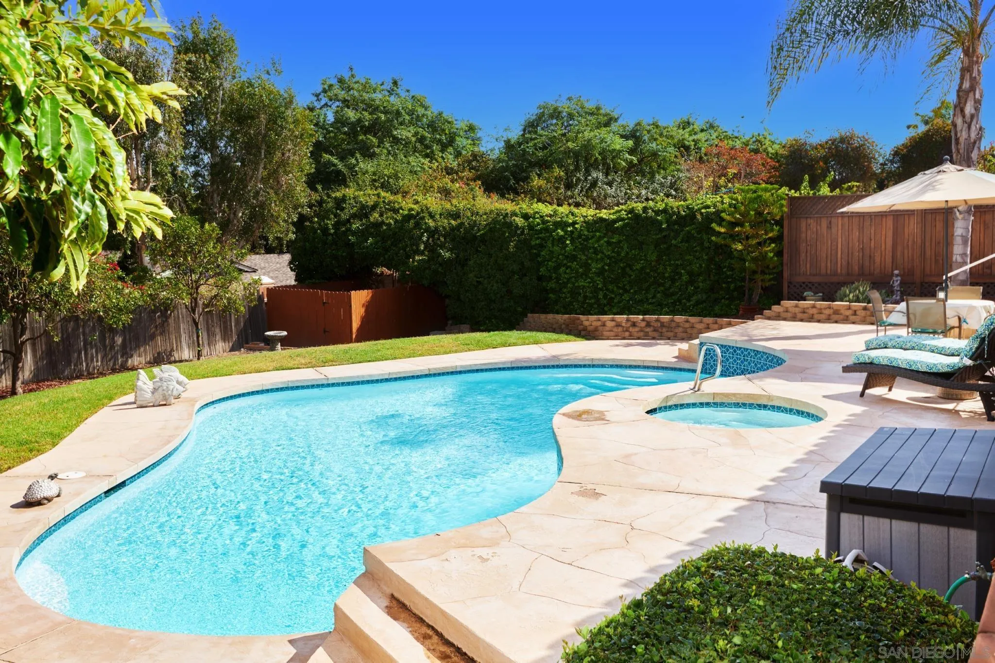 4437 Upland Street La Mesa, CA 91941 - Photo 3 of 24 a backyard of a house with yard and outdoor seating