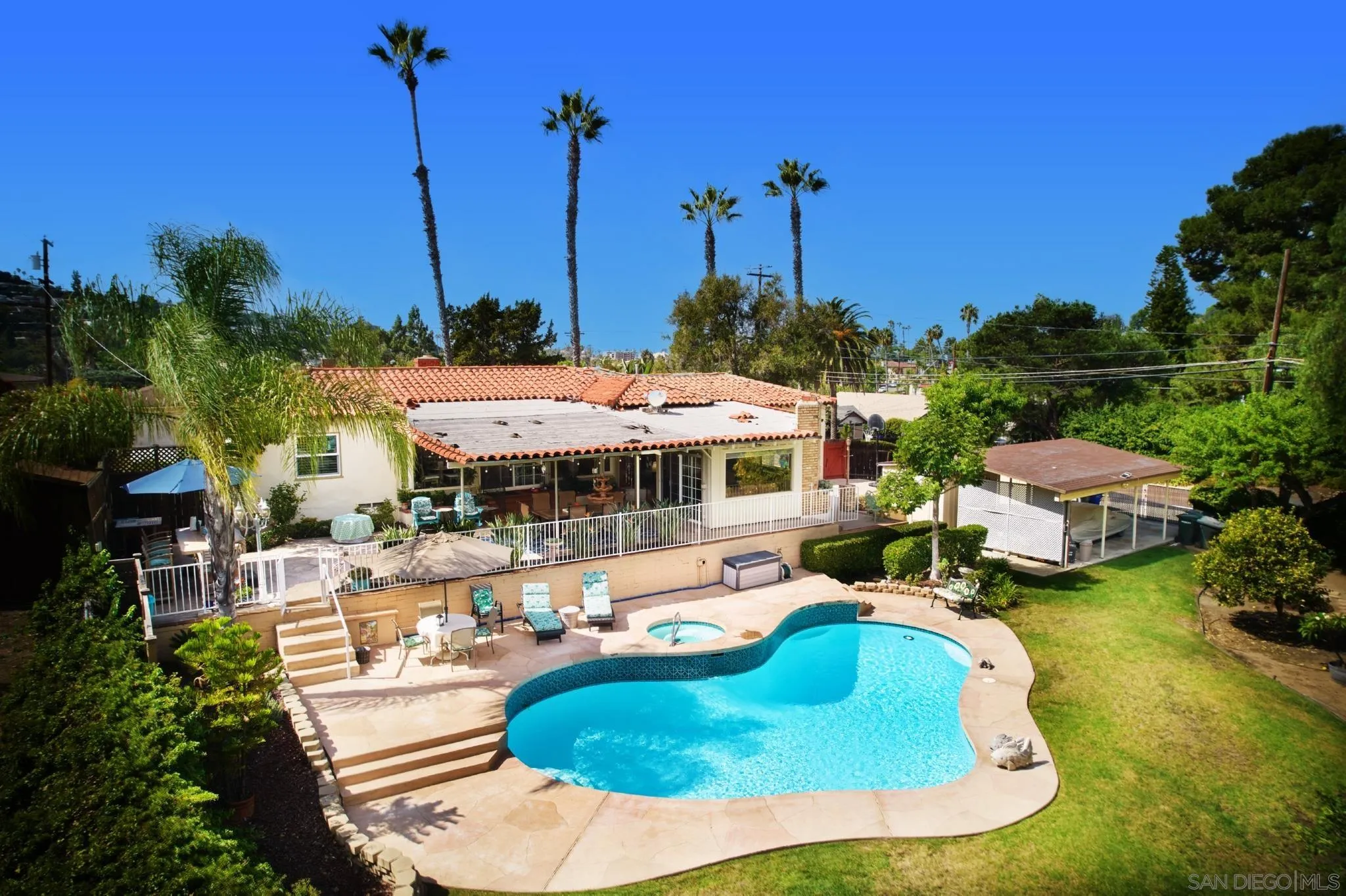 4437 Upland Street La Mesa, CA 91941 - Photo 4 of 24 a view of a swimming pool with a patio