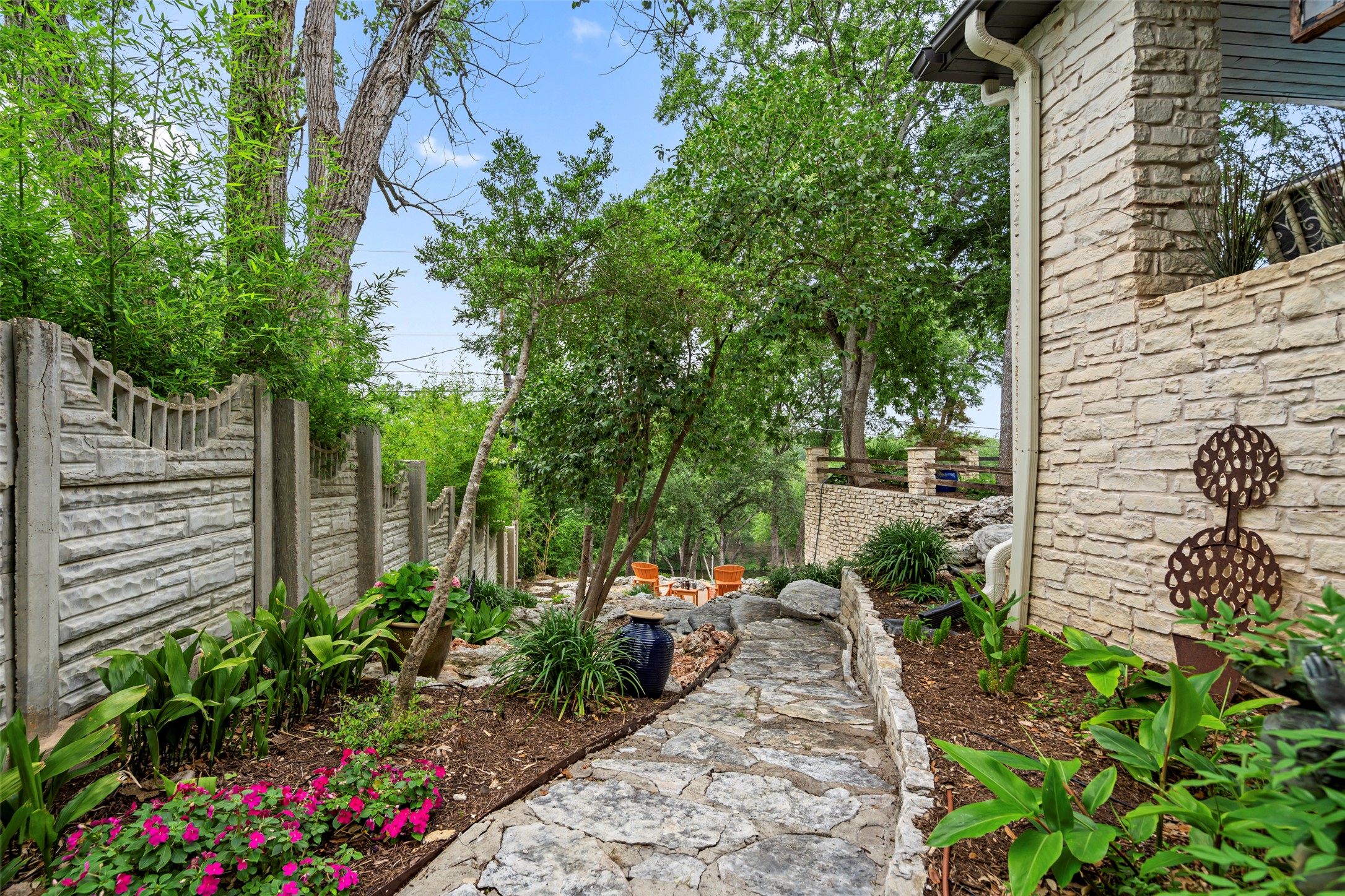 2924 Gabriel View Drive Georgetown, TX 78628 - Photo 31 of 34 a view of a backyard with sitting area
