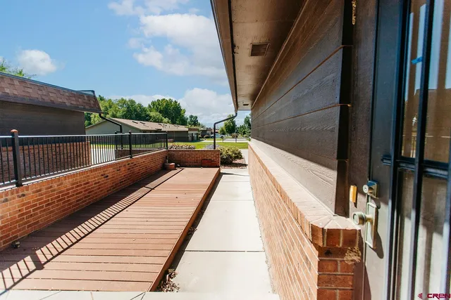 a view of balcony with couch