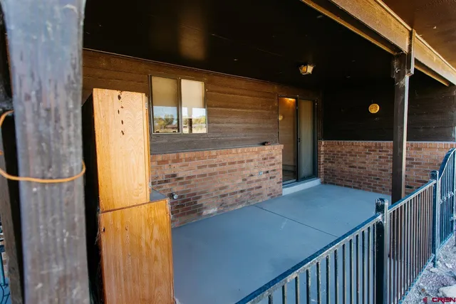 a view of front door