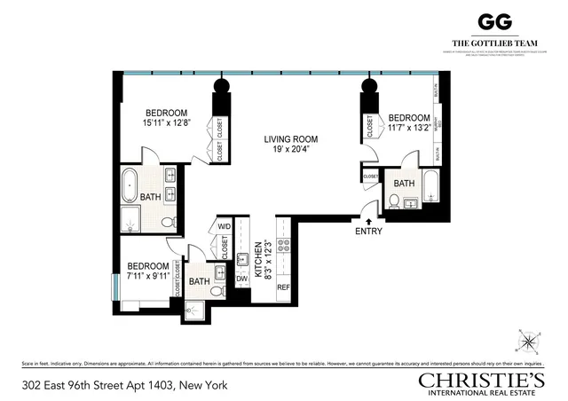 $1,948,000 | 302 East 96th Street, Unit 1403 | Upper East Side