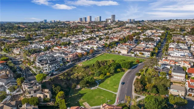 an aerial view of a city