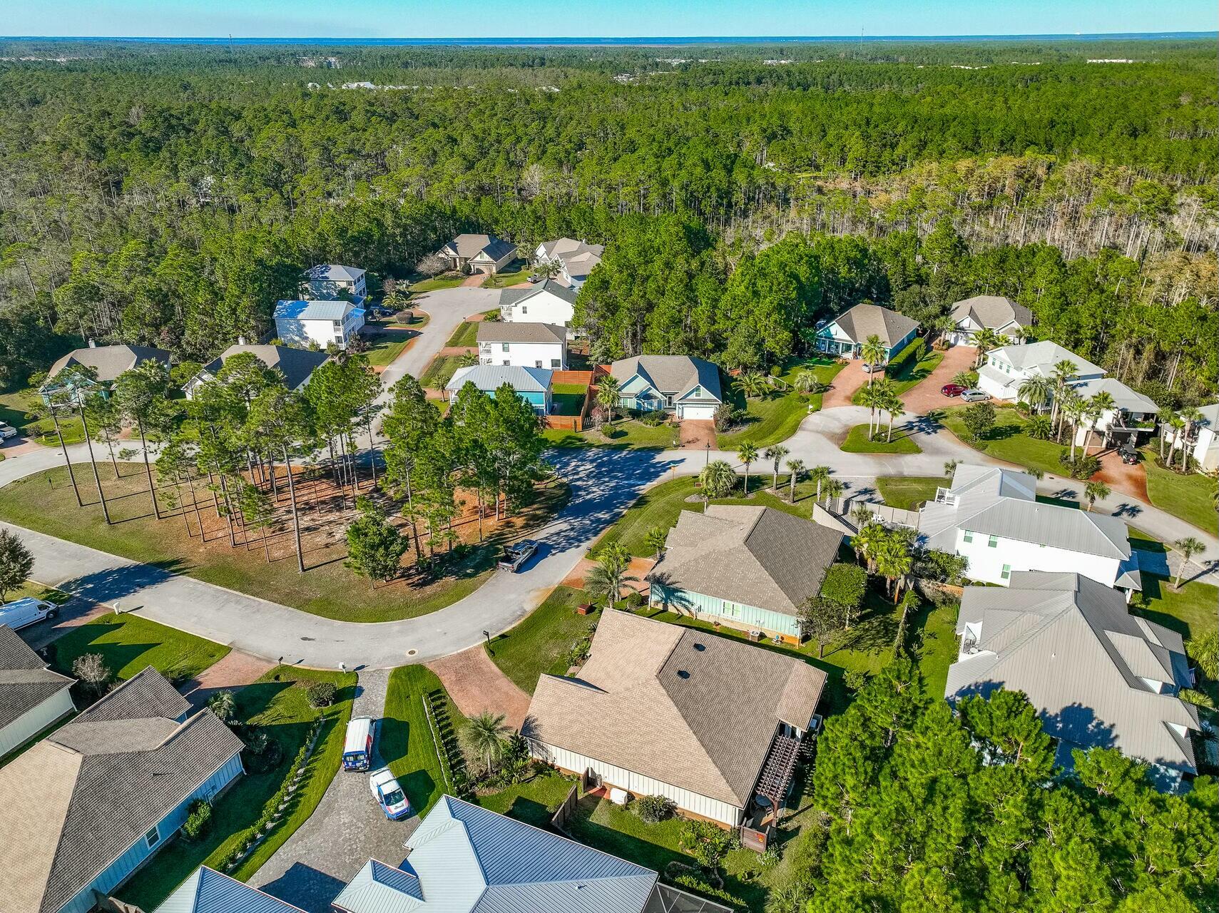 188 Ocean Spray Circle Santa Rosa Beach, FL 32459 - Photo 11 of 75 an aerial view of residential houses with outdoor space