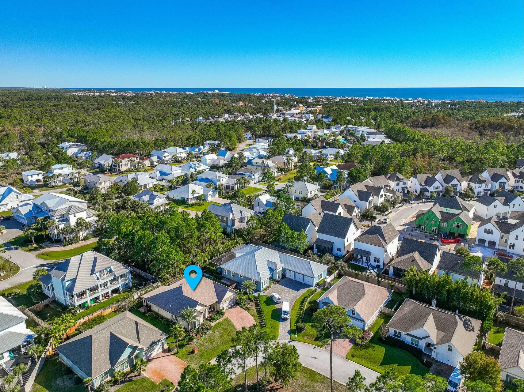 188 Ocean Spray Circle Santa Rosa Beach, FL 32459 - Photo 54 of 75 an aerial view of multiple house