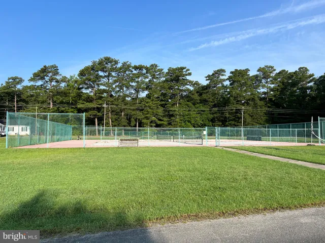 a view of a park with a slide