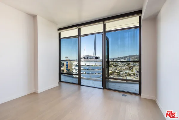 an empty room with window