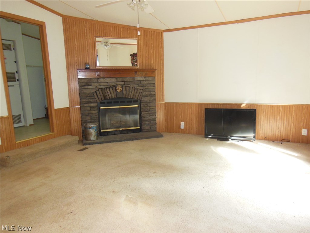 3101 Ballard Run Road Elizabeth, WV 26143 - Photo 15 of 21 Family Room - 15'5 x 13'4 - has a fireplace with woodturning insert that could be removed to replace with gas logs.