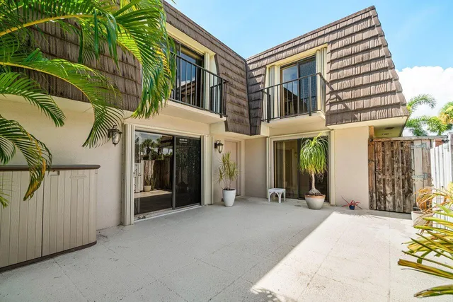a view of a house with a patio