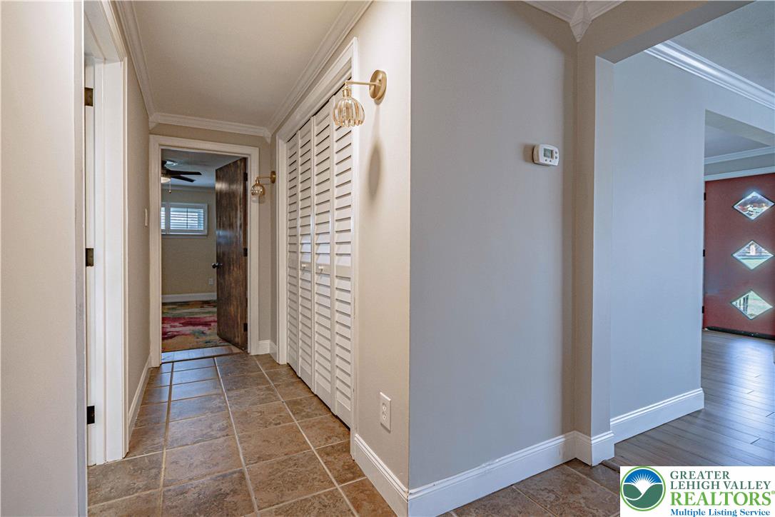 544 School Road Nazareth, PA 18064 - Photo 18 of 35 a view of a hallway with wooden floor and closet