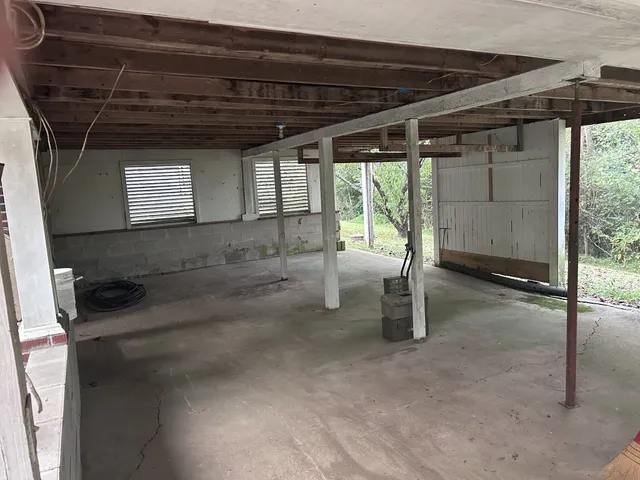a view of house and front door