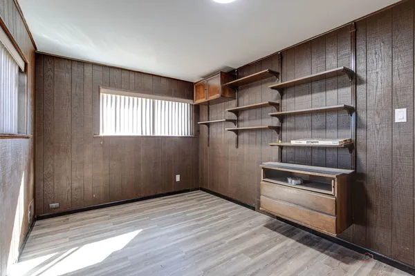 a room with storage and utility