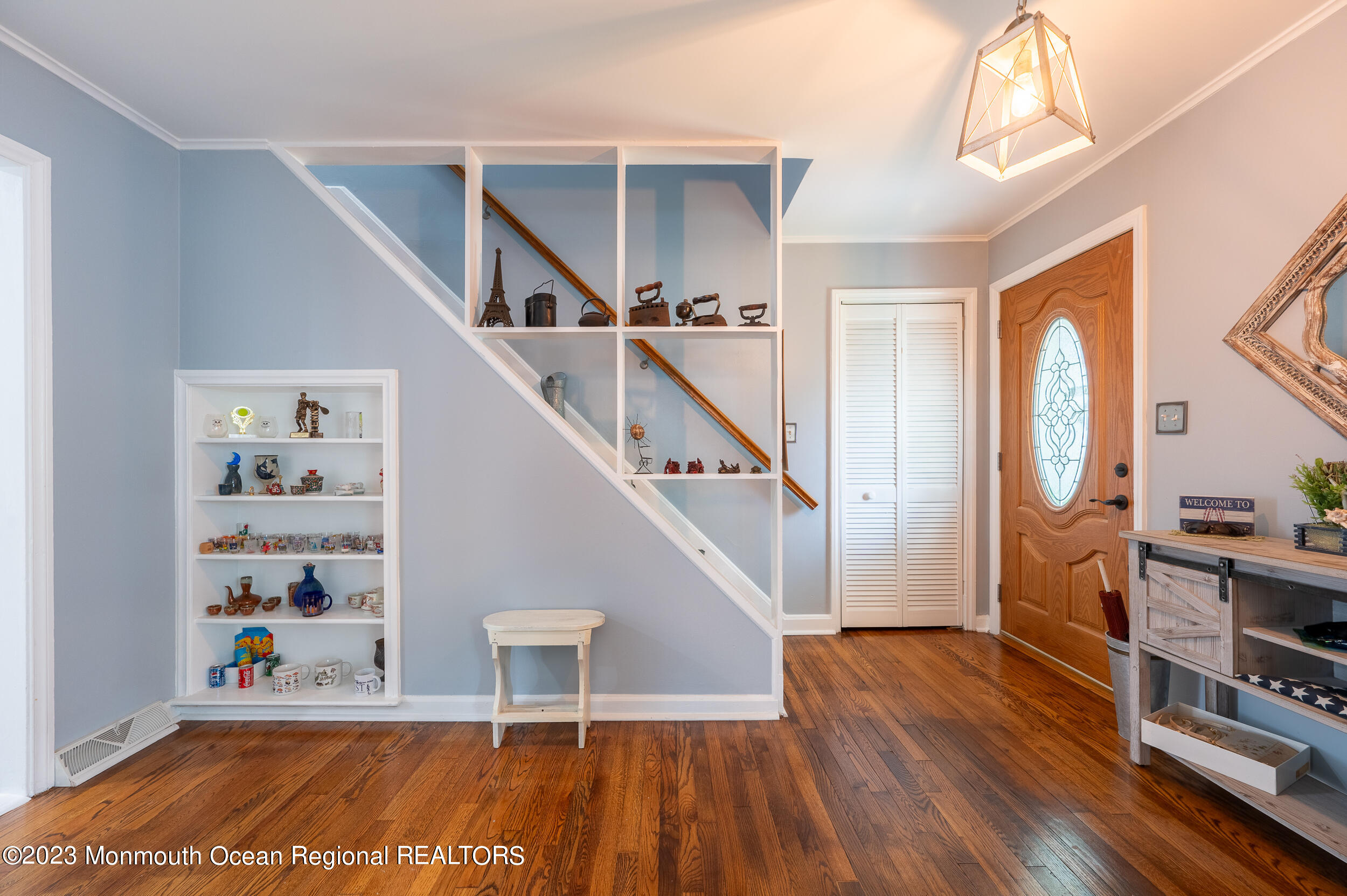30 London Road Brick, NJ 08723 - Photo 8 of 64 a view of entryway with wooden floor and stairs