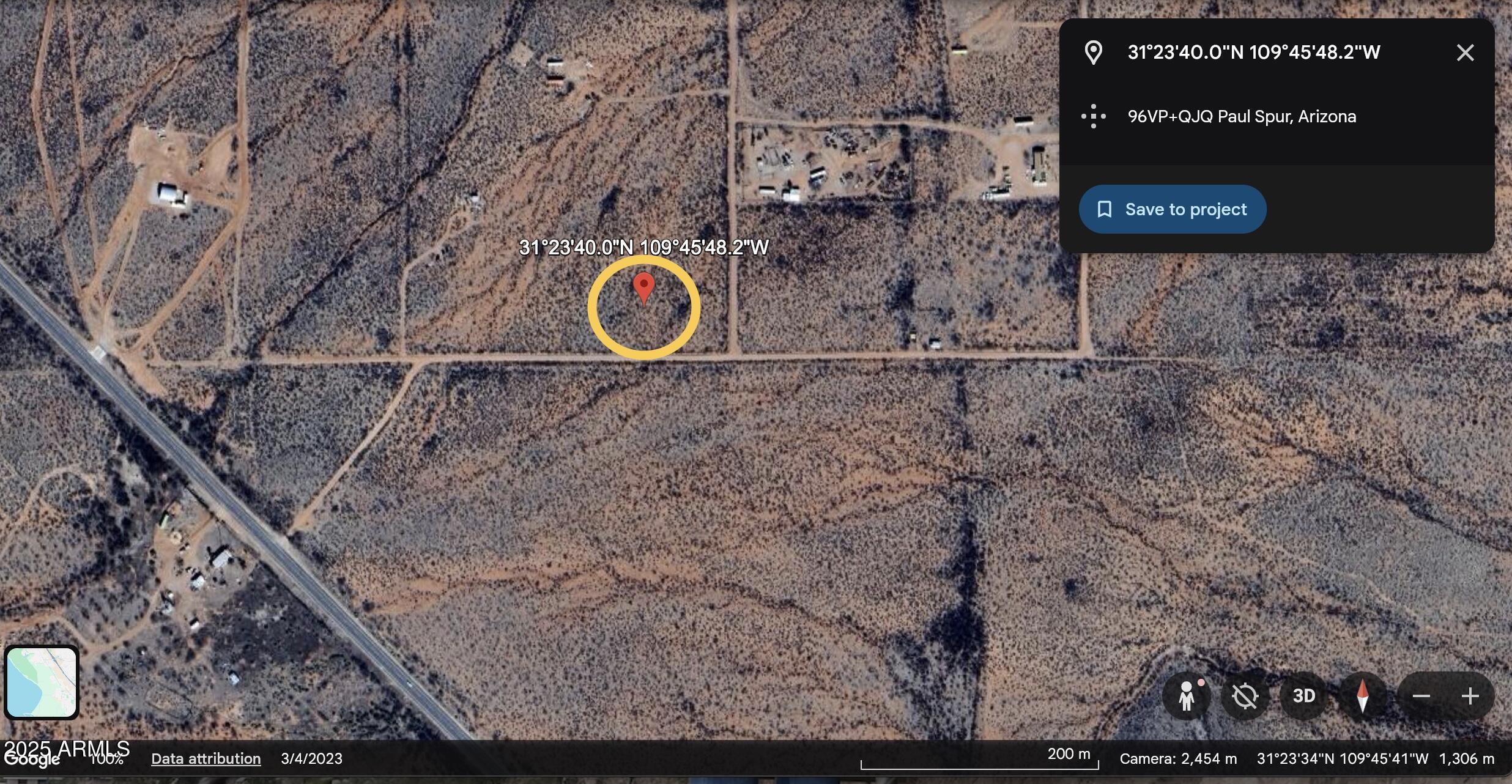 Tbd Tbd Easy Acres, Unit 15 Douglas, AZ 85607 - Photo 2 of 3 Coordinates.