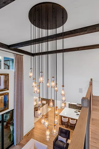 an aerial view of a houses with outdoor space