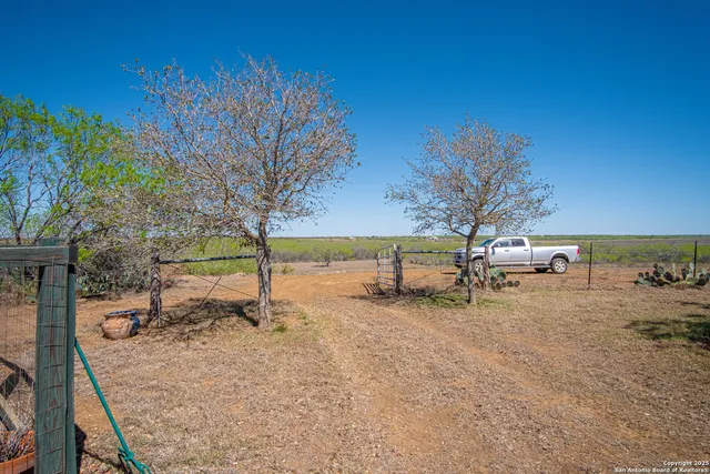 a view of swimming pool with lawn chairs and plants