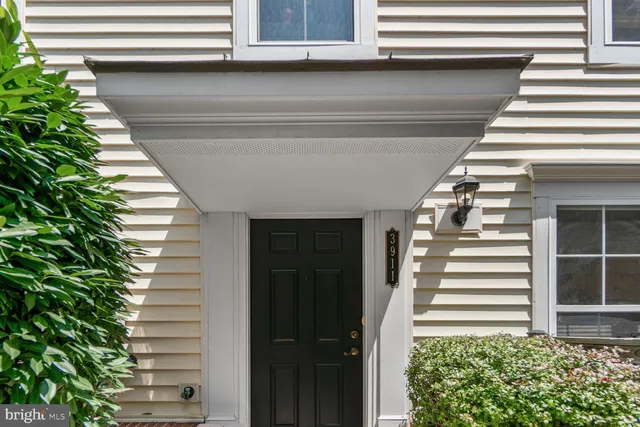 a view of a entryway door of house