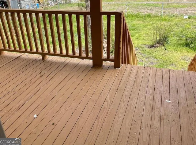 a view of outdoor space with deck