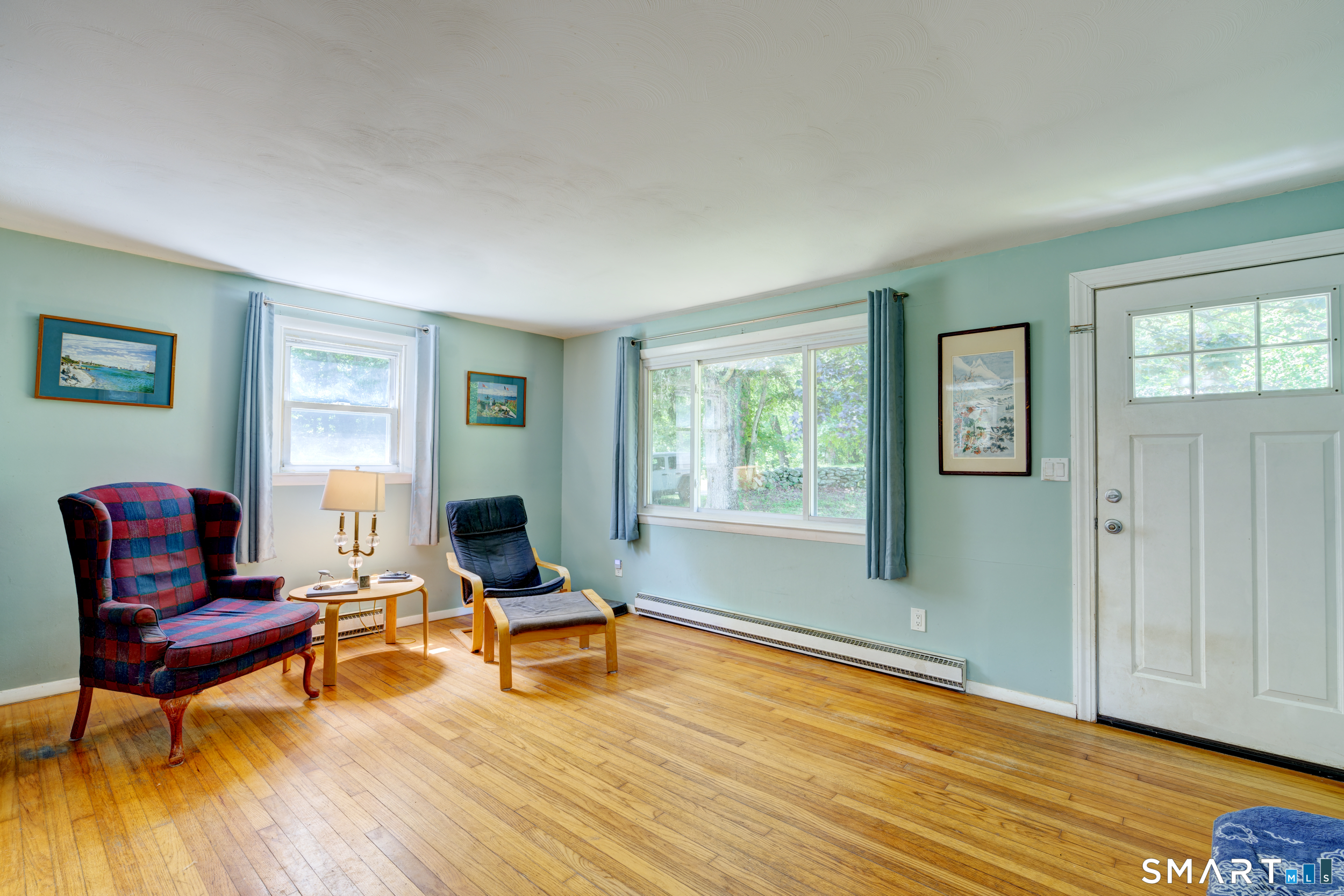 6 Chesbro Bridge Road Lebanon, CT 06249 - Photo 3 of 27 Living room with hardwood floors