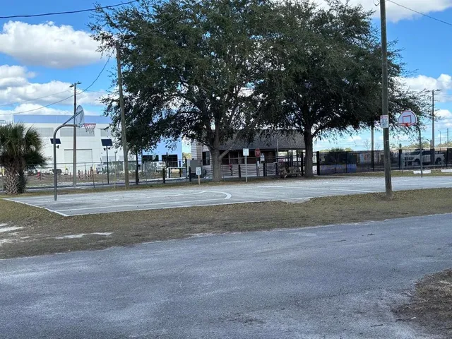 a house with trees in front of it