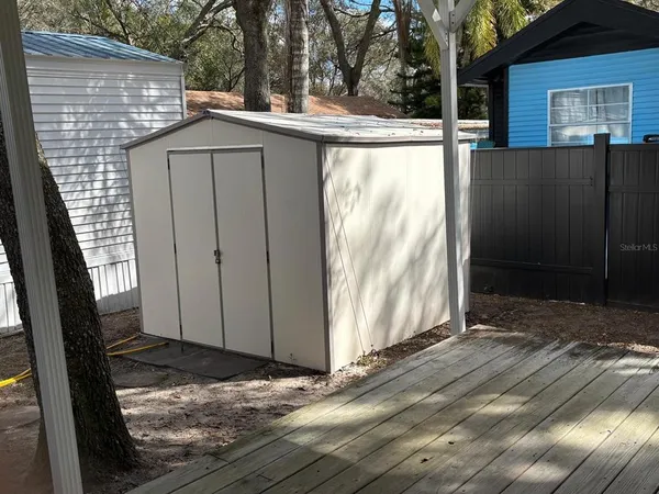 a view of a house with a door