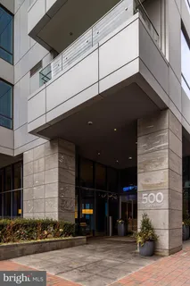 a front view of a building with street