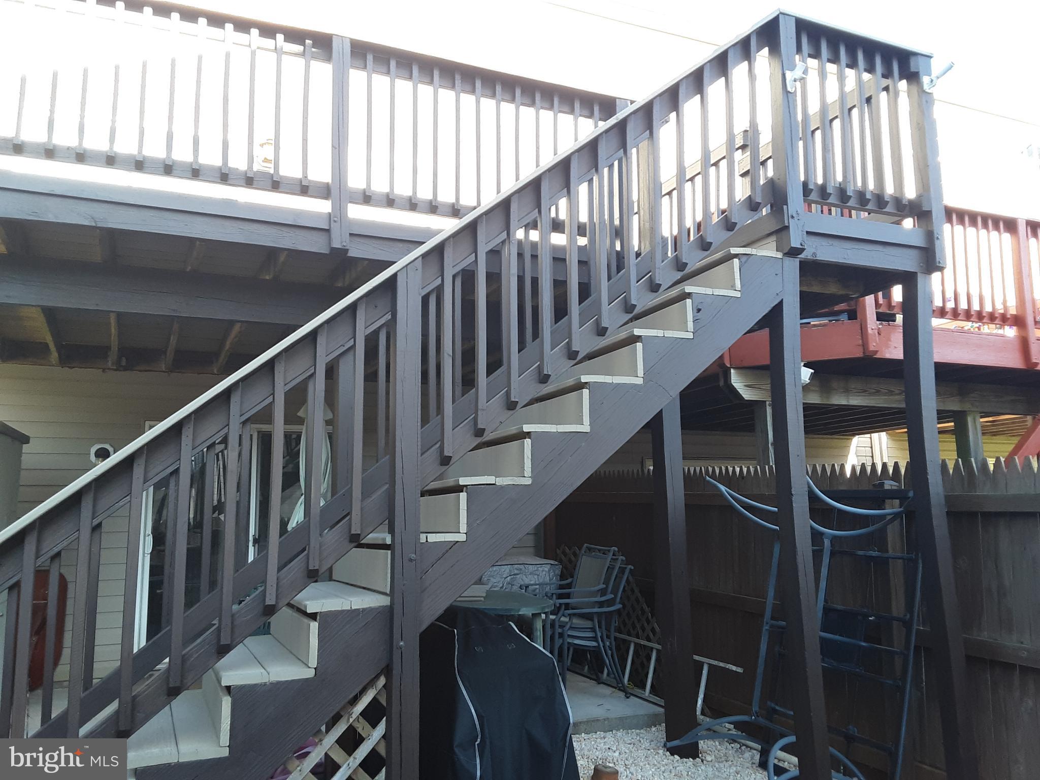 660 Hunting Fields Road Middle River, MD 21220 - Photo 27 of 38 Charming outdoor staircase to upper deck.