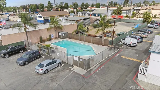 a city view with patio